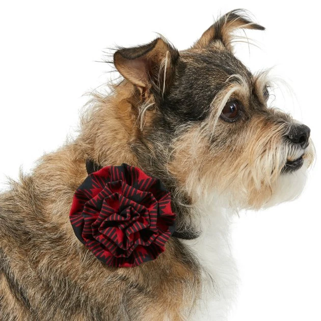 Frisco Removeable Collar Flower, Buffalo Check 3 Frisco Removeable Collar Flower, Buffalo Check