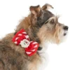 Frisco Removeable Santa & Stripes Collar Bow, XS/SM