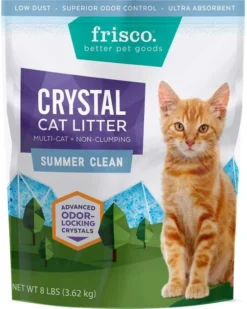 Nature's Miracle||Frisco Nature's Miracle Disposable Litter Box + Frisco Summer Clean Scented Non-Clumping Crystal Cat Litter -FRISCO Sales 293376 PT4. SY630 V1619997739