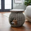 Frisco Round Wicker Cat Condo with Top Perch -FRISCO Sales 296684 MAIN. SY630 V1633727606