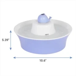 Frisco Ceramic Whale Dog & Cat Water Fountain, Blue, 64-oz -FRISCO Sales 297220 PT1. SY630 V1631711553