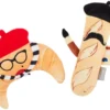 Frisco Brunch French Croissant & Baguette Plush Squeaky Dog Toy, 2 count