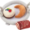 Frisco Brunch Pastry Tray Plush Squeaky Dog Toy, 4 count