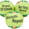 Frisco Brunch Fetch Squeaky Tennis Ball Dog Toy, 3 count