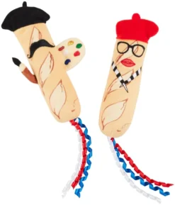 Frisco Brunch French Baguette Plush Cat Toy with Catnip, 2 count