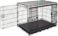 Frisco Heavy Duty Enhanced Lock Sliding Double Door Fold & Carry Wire Dog Crate & Mat Kit 15 Frisco Heavy Duty Enhanced Lock Sliding Double Door Fold & Carry Wire Dog Crate & Mat Kit -FRISCO Sales 297461 PT6. SY630 V1633115281