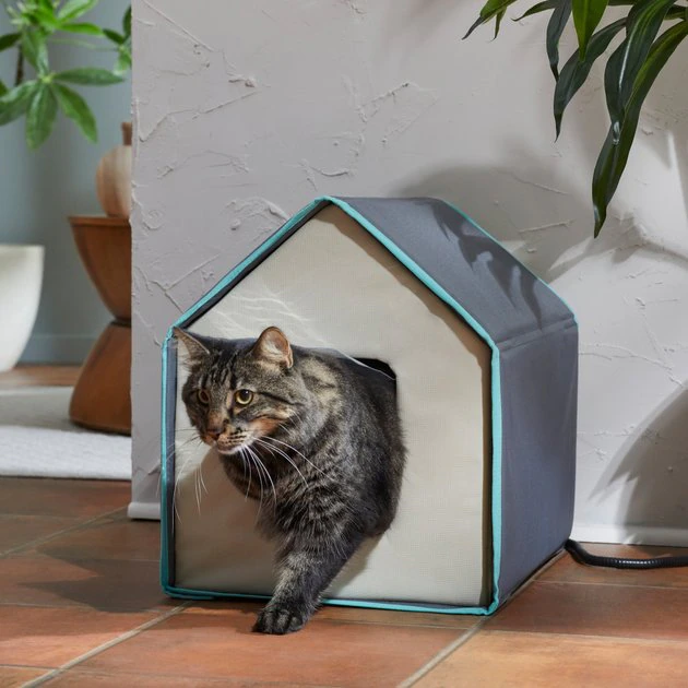Frisco Indoor Heated Cat House 3 Frisco Indoor Heated Cat House