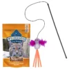 Blue Buffalo||Frisco Blue Buffalo Wilderness Chicken & Turkey Grain-Free Cat Treats, 2-oz bag + Frisco Bird Teaser with Feathers Cat Toy, Purple -FRISCO Sales 297848 MAIN. SY630 V1621270644