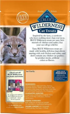 Blue Buffalo||Frisco Blue Buffalo Wilderness Chicken & Turkey Grain-Free Cat Treats, 2-oz bag + Frisco Bird Teaser with Feathers Cat Toy, Purple -FRISCO Sales 297848 PT2. SY630 V1621270635