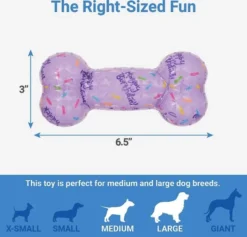 Frisco||The Lazy Dog Cookie Co. Frisco Birthday TPR Bone Dog Toy, Purple, Large + The Lazy Dog Cookie Co. Happy Birthday Pup-PIE Dog Treat, Girl -FRISCO Sales 297952 PT2. SY630 V1623253660