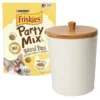 Friskies||Frisco Friskies Party Mix Natural Yums With Real Chicken Cat Treats, 6-oz bag + Frisco Melamine Dog & Cat Treat Jar with Bamboo Lid, 8 Cups -FRISCO Sales 298036 MAIN. SY630 V1623253064