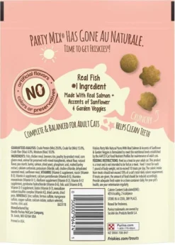 Friskies||Frisco Friskies Party Mix Natural Yums With Real Salmon Cat Treats, 6-oz pouch + Frisco Melamine Dog & Cat Treat Jar with Bamboo Lid, 8 Cups -FRISCO Sales 298040 PT2. SY630 V1623253051