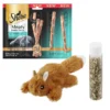 Sheba||Frisco Sheba Meaty Tender Sticks Tuna Flavored Cat Treats, 5 count + Frisco Refillable Catnip Cat Toy, Brown Squirrel -FRISCO Sales 298510 MAIN. SY630 V1623195163