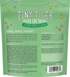 Tiny Tiger||Frisco Tiny Tiger Catnip Craze Flavor Filled Cat Treats, 16-oz bag + Frisco Melamine Dog & Cat Treat Jar with Bamboo Lid, 8 Cups -FRISCO Sales 298558 PT2. SY630 V1623193675