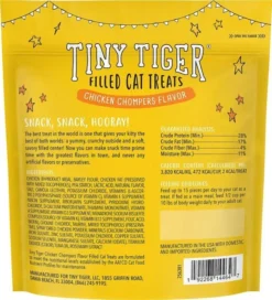 Tiny Tiger||Frisco Tiny Tiger Chicken Chompers Flavor Filled Cat Treats, 16-oz bag + Frisco Melamine Dog & Cat Treat Jar with Bamboo Lid, 8 Cups -FRISCO Sales 298560 PT2. SY630 V1623202066