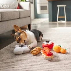 Frisco Food Plush Squeaky Dog Toy, 5 pack -FRISCO Sales 298883 PT3. SY630 V1640269293