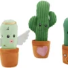 Frisco Cactus Plush Squeaky Dog Toy, 3 count -FRISCO Sales 298921 MAIN. SY630 V1637693601