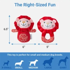 Frisco Lions Plush Squeaky Puppy Toy, 2 count 6 Frisco Lions Plush Squeaky Puppy Toy, 2 count -FRISCO Sales 298935 PT1. SY630 V1640284898