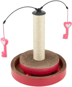 Frisco Key to My Heart Interactive Scratching Cat Toy with Catnip
