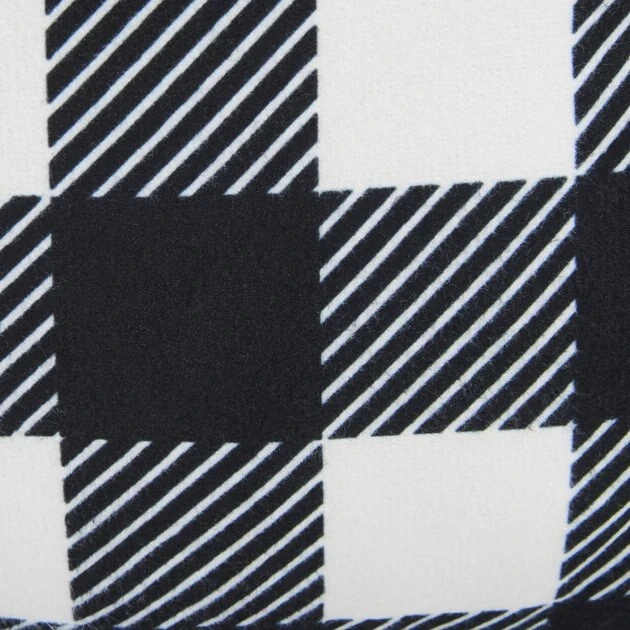 Frisco Buffalo Check Cuddler Pet Bed & Gift Set, Black & White 6 Frisco Buffalo Check Cuddler Pet Bed & Gift Set, Black & White - Image 4