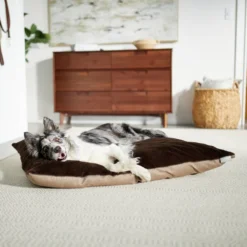 Frisco Herringbone Pillow Dog & Cat Bed