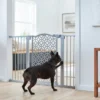 Frisco Metal Geometric Pattern Extra Wide Auto-close Dog Gate
