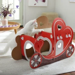 Frisco Love Carriage Cardboard Cat House, 2-Story -FRISCO Sales 301565 PT3. SY630 V1638987431