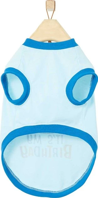 Frisco Birthday Cake Hat, X-Small/Small + Dog & Cat T-Shirt, Blue 9 Frisco Birthday Cake Hat, X-Small/Small + Dog & Cat T-Shirt, Blue - Image 7