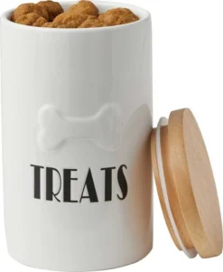 Frisco Ceramic Dog Bowl with Wood Base, 2.5 Cups + Treat Jar, 4 Cups 17 Frisco Ceramic Dog Bowl with Wood Base, 2.5 Cups + Treat Jar, 4 Cups -FRISCO Sales 302418 PT6. SY630 V1623075451