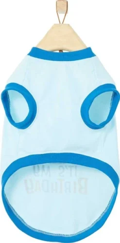 Frisco Happy Birthday Crown, Medium/Large + Dog & Cat T-Shirt, Blue -FRISCO Sales 302454 PT6. SY630 V1623065848