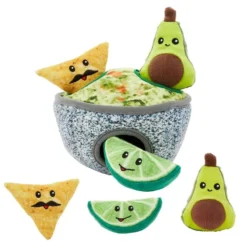 Frisco Hide & Seek Plush Guacamole Dog Toy + Refills, 3-Pack