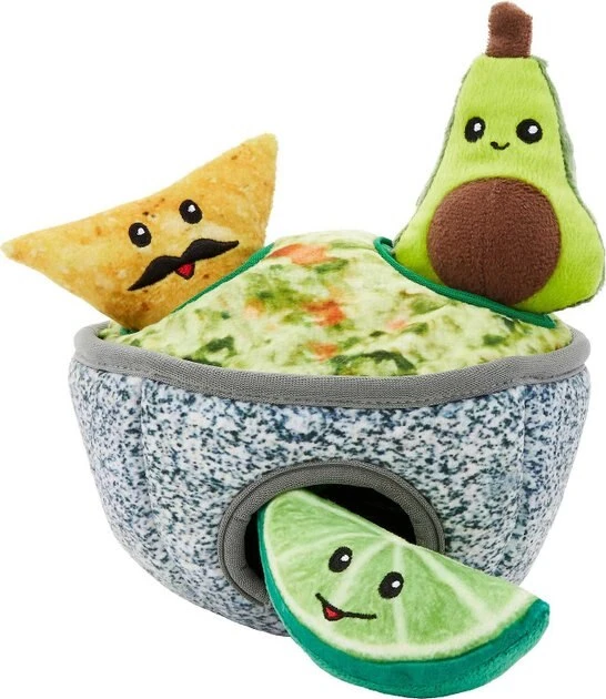 Frisco Hide & Seek Plush Guacamole Dog Toy + Refills, 3-Pack 4 Frisco Hide & Seek Plush Guacamole Dog Toy + Refills, 3-Pack - Image 2