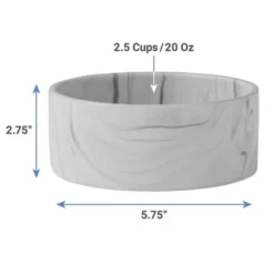 Frisco Marble Design Non-skid Ceramic Dog Bowl + Treat Jar with Wood Lid, 3.75 Cups 14 Frisco Marble Design Non-skid Ceramic Dog Bowl + Treat Jar with Wood Lid, 3.75 Cups -FRISCO Sales 302482 PT3. SY630 V1623080842