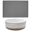 Frisco Silicone Food Mat, Gray, Large + Bones Non-skid Ceramic Dog Bowl -FRISCO Sales 302516 MAIN. SY630 V1623063756
