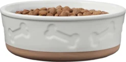 Frisco Silicone Food Mat, Gray, Large + Bones Non-skid Ceramic Dog Bowl -FRISCO Sales 302516 PT6. SY630 V1623066141