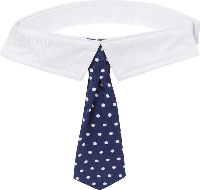 Frisco Plaid Dog & Cat Bow Tie, Orange & Blue + Polka Dot, Navy 9 Frisco Plaid Dog & Cat Bow Tie, Orange & Blue + Polka Dot, Navy - Image 7