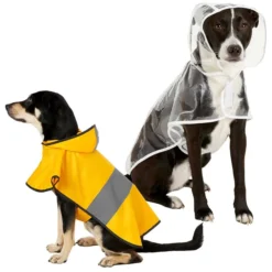 Frisco Rainy Days + Clear Vinyl Dog Raincoat