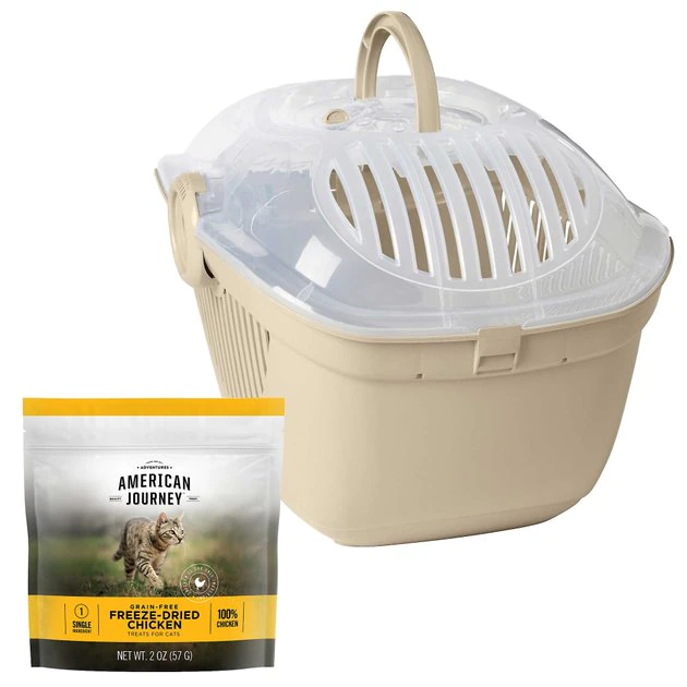 Frisco||American Journey Frisco Top Loading Kennel + American Journey 100% Chicken Freeze-Dried Grain-Free Cat Treats 3 Frisco||American Journey Frisco Top Loading Kennel + American Journey 100% Chicken Freeze-Dried Grain-Free Cat Treats