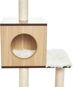 Frisco 62-in Modern Tree & Condo + Modern Tunnel Elevated Cat Bed -FRISCO Sales 303344 PT3. SY630 V1623082341