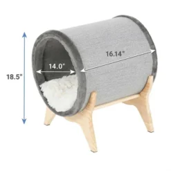 Frisco 62-in Modern Tree & Condo + Modern Tunnel Elevated Cat Bed -FRISCO Sales 303344 PT6. SY630 V1623046662