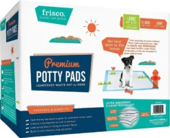 Frisco Dog Training & Potty Pads, 22 x 23-in, 150 count, Unscented + Multi-Surface Cleaning Citrus Scented Wipes -FRISCO Sales 303400 PT1. SY630 V1623063452