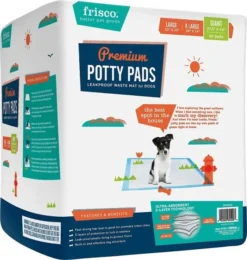 Frisco Fold & Carry Double Door Collapsible Wire Crate, 42 inch + Giant Dog Training & Potty Pads, 27.5 x 44-in, 30 count, Unscented -FRISCO Sales 303426 PT5. SY630 V1623083858