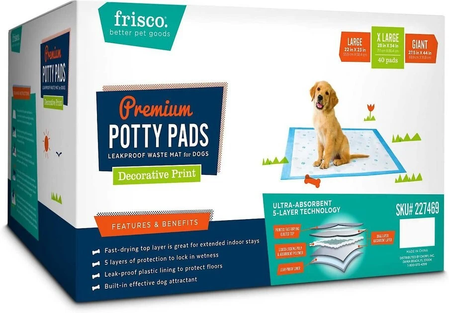 Frisco Fold & Carry Single Door Collapsible Wire Crate, 36 inch + Extra Large Printed Dog Training & Potty Pads, 28 x 34-in, 40 count, Unscented 8 Frisco Fold & Carry Single Door Collapsible Wire Crate, 36 inch + Extra Large Printed Dog Training & Potty Pads, 28 x 34-in, 40 count, Unscented - Image 6