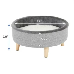 Frisco Modern Round + Tunnel Elevated Cat Bed -FRISCO Sales 303470 PT2. SY630 V1623057757