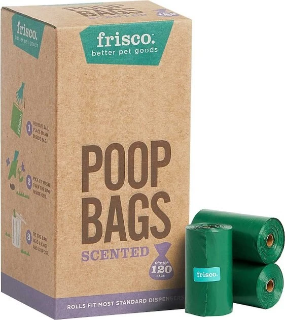 Frisco Refill Poop Bags, Scented, 120 count + Eco-Conscious Dog Training & Potty Pads, 22 x 23-in, 50 count, Unscented 4 Frisco Refill Poop Bags, Scented, 120 count + Eco-Conscious Dog Training & Potty Pads, 22 x 23-in, 50 count, Unscented - Image 2