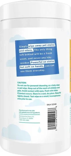 Frisco||Pet Odor Exterminator Frisco Stain & Odor Remover Wipes, 70 count + Pet Odor Exterminator Lavender & Chamomile Deodorizing Candle -FRISCO Sales 303620 PT2. SY630 V1623049664