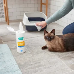 Litter-Robot||Frisco Litter-Robot WiFi Enabled Automatic Self-Cleaning Cat Litter Box, Grey + Frisco Litter Box Cleaning Wipes -FRISCO Sales 303694 PT7. SY630 V1623068853