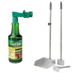 NaturVet||Frisco NaturVet Yard Odor Eliminator + Frisco Rake and Spade Set with Dustpan, Large