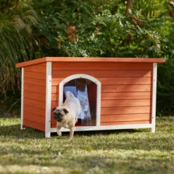 Frisco Craftsman Wooden Outdoor Dog House