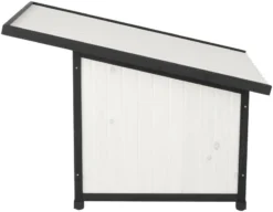 Frisco Modern Wooden Outdoor Dog House, White -FRISCO Sales 304037 PT3. SY630 V1641481357